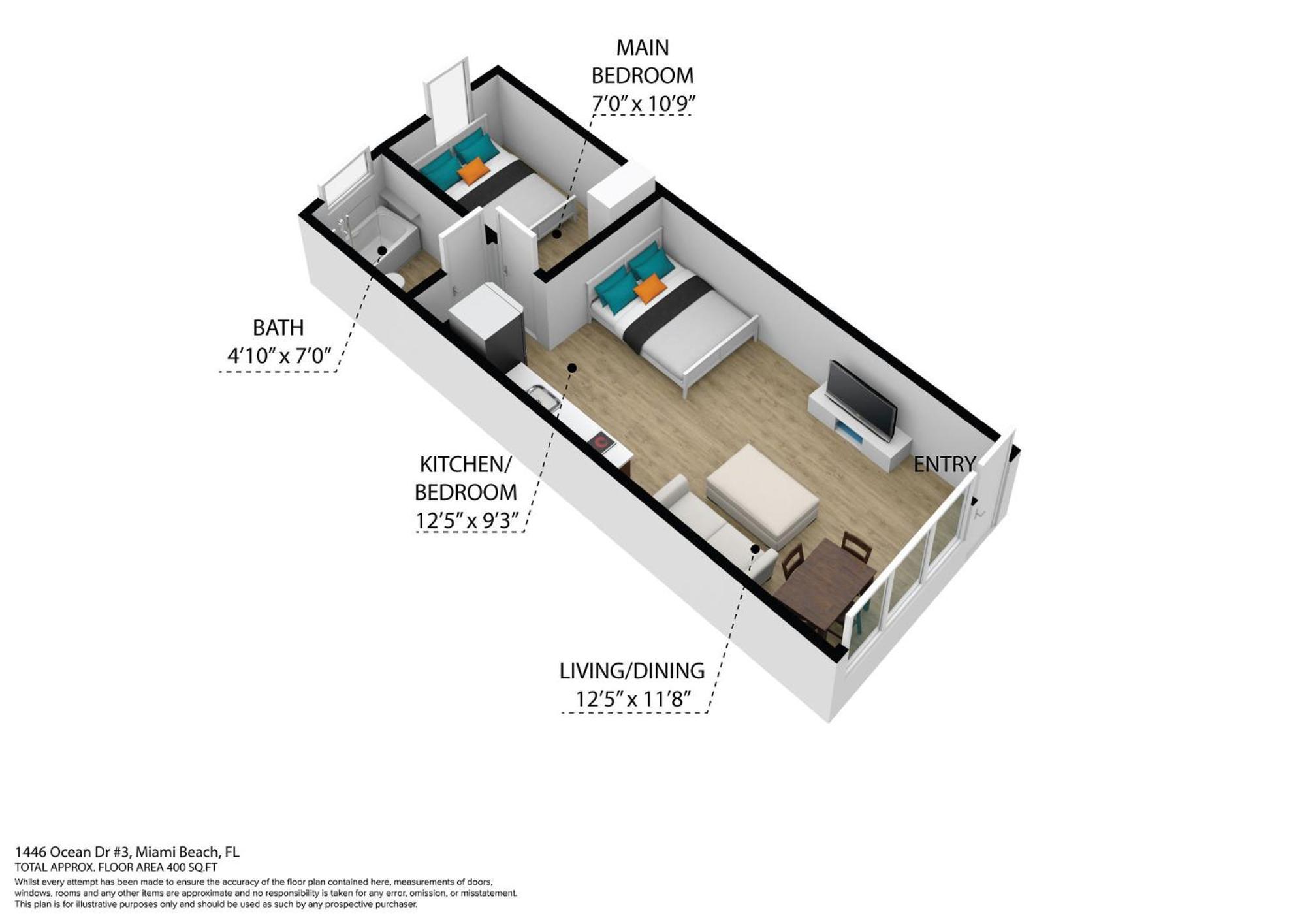 Beachy 1 B/R, W/2 Queen Beds, On Ocean Drive Beach ไมอามีบีช ภายนอก รูปภาพ
